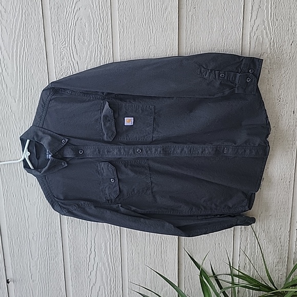 Carhartt  Men's button down shirt long sleeve size S  100% cotton - Picture 2 of 5